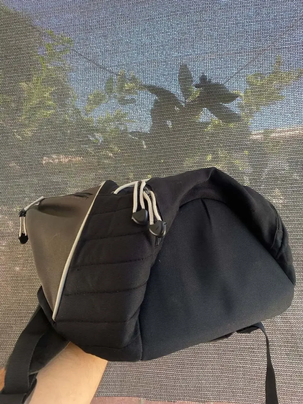Vintage Nike Y2K Sport Backpack in Black and Brown
